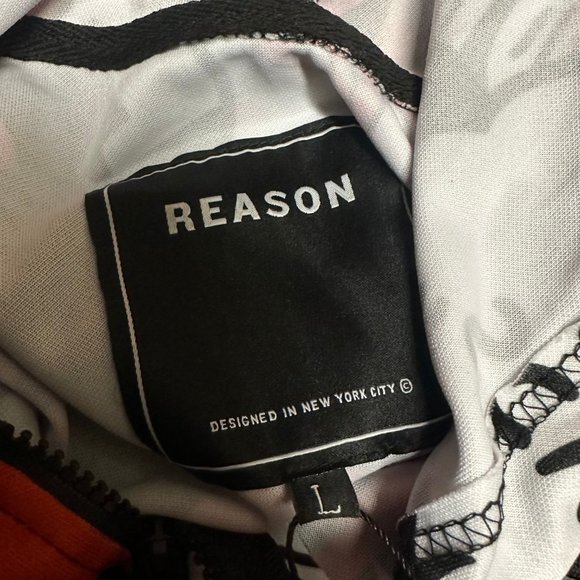 Reason Mens Multicolor Money Calls Comic Print Hoodie & Pant Track Set Size L - Picture 4 of 4